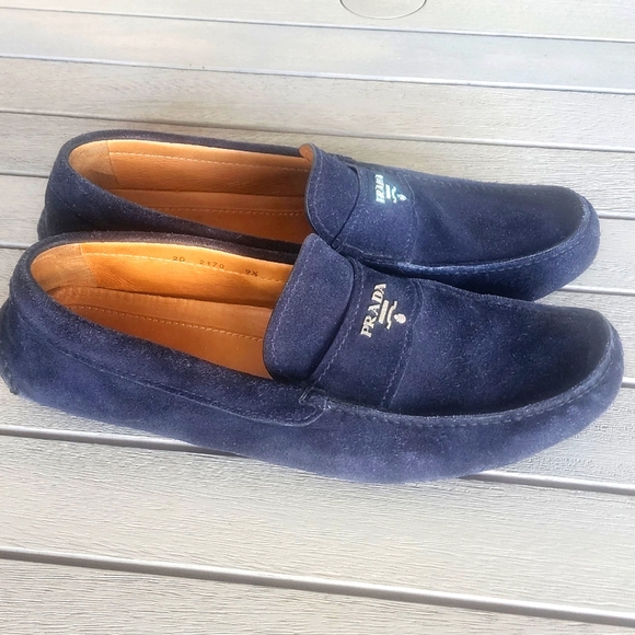 PRADA | Men's Suede Driver Loafers | SZ 9.5 - Picture 5 of 8